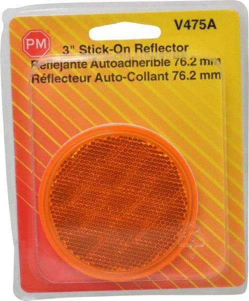 Peterson - 3" Diam, Amber Lens & Reflector - Plastic - Best Tool & Supply