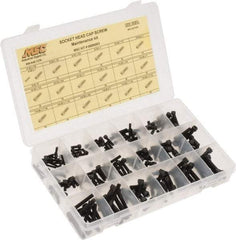 Value Collection - 190 Piece Steel Socket Head Cap Screws - #6-32 to 1/4-28 Thread - Best Tool & Supply