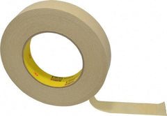 3M - 1" Wide x 60 Yd Long Tan Paper Masking Tape - Series 231, 7.6 mil Thick, 28 In/Lb Tensile Strength - Best Tool & Supply