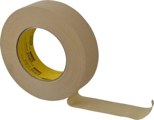 3M - 1-1/2" Wide x 60 Yd Long Tan Paper Masking Tape - Series 231, 7.6 mil Thick, 28 In/Lb Tensile Strength - Best Tool & Supply