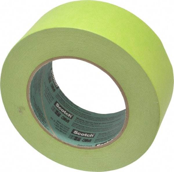 3M - 2" Wide x 60 Yd Long Green Crepe Paper Masking Tape - Series 2060, 6 mil Thick, 24 In/Lb Tensile Strength - Best Tool & Supply