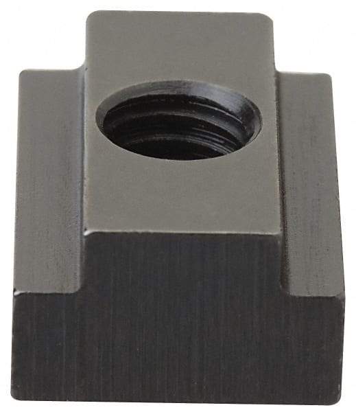 Gibraltar - 1-8 Blind Tapped T Slot Nut - 1-1/4" Slot Width, 2 x 7/8" Base Width x Height, 2 x 1-1/4" OAL x Height - Best Tool & Supply