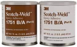 3M - 16 oz Can Two Part Epoxy - 45 min Working Time, 2,000 psi Shear Strength, Series 1751 - Best Tool & Supply