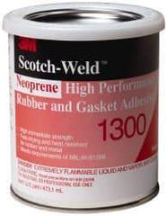 3M - 16 oz Can Yellow Butyl Rubber Joint Sealant - 300°F Max Operating Temp, 4 min Tack Free Dry Time, Series 1300 - Best Tool & Supply