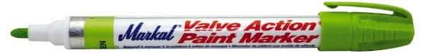 Markal - Light Green Lead-Free Paint Marker - Fiber Tip, Alcohol Base Ink - Best Tool & Supply