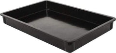 MFG Tray - 400 Lb Load Capacity Black Fiberglass Tote Container - Stacking, 25.8" Long x 17.8" Wide x 3" High - Best Tool & Supply