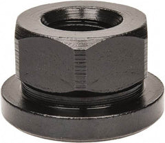 TE-CO - 1/2-13, 1-1/8" Flange Diam, 11/16" High, 7/8" Across Flats, Flange Nut - Grade 12L14 Steel, Black Oxide Finish, 3/16" Flange Height, TCMAI - Best Tool & Supply