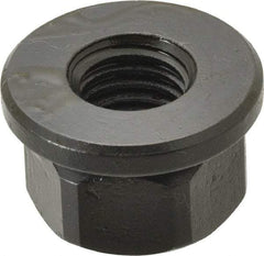 TE-CO - 5/8-11, 1-3/8" Flange Diam, 13/16" High, 1-1/16" Across Flats, Flange Nut - Grade 12L14 Steel, Black Oxide Finish, 3/16" Flange Height, TCMAI - Best Tool & Supply