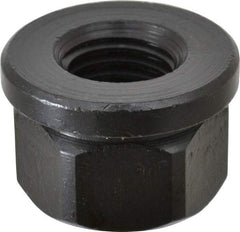 TE-CO - 7/8-9, 1-3/4" Flange Diam, 1-1/8" High, 1-7/16" Across Flats, Flange Nut - Grade 12L14 Steel, Black Oxide Finish, 1/4" Flange Height, TCMAI - Best Tool & Supply