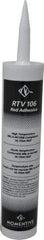 Momentive Performance Materials - 10 oz Cartridge Red RTV Silicone Joint Sealant - 500°F Max Operating Temp, 20 min Tack Free Dry Time, 24 hr Full Cure Time, Series RTV100 - Best Tool & Supply