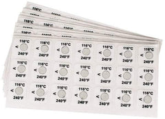 Tempil - 116°C Temp Indicating Label - 1 Rating - Best Tool & Supply