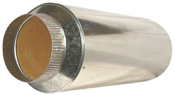 Suncourt - 6" ID Galvanized Duct Muffler - 24" Long x 10" Wide, 26 Gage, 1 Piece - Best Tool & Supply