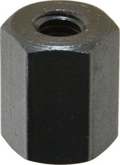 TE-CO - M6x1.00 Metric Coarse, 16mm OAL Steel Standard Coupling Nut - Black Oxide Coated, 13mm Width Across Flats - Best Tool & Supply