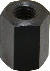 TE-CO - M8x1.25 Metric Coarse, 19mm OAL Steel Standard Coupling Nut - Black Oxide Coated, 14mm Width Across Flats - Best Tool & Supply