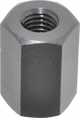 TE-CO - M12x1.75 Metric Coarse, 32mm OAL Steel Standard Coupling Nut - Black Oxide Coated, 22mm Width Across Flats - Best Tool & Supply