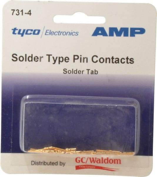 Tyco/Amp - 18 AWG Wire Modular Receptacle Plug Connector Pin Solder Cup Contact - Best Tool & Supply