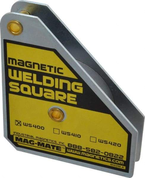 Mag-Mate - 3-3/4" Wide x 3/4" Deep x 4-3/8" High, Rare Earth Magnetic Welding & Fabrication Square - 75 Lb Average Pull Force - Best Tool & Supply