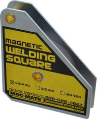 Mag-Mate - 3-3/4" Wide x 3/4" Deep x 4-3/8" High, Rare Earth Magnetic Welding & Fabrication Square - 75 Lb Average Pull Force - Best Tool & Supply