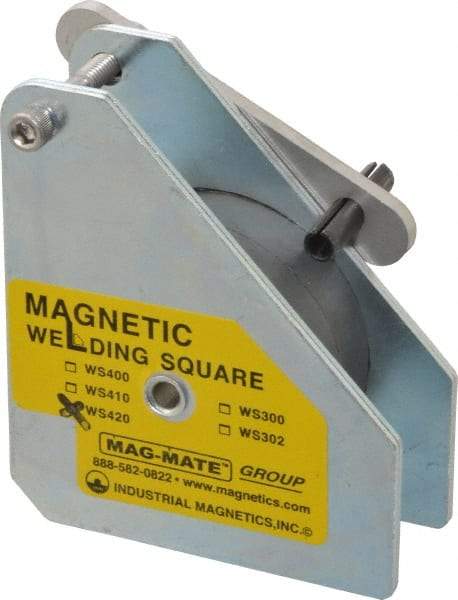 Mag-Mate - 3-3/4" Wide x 1-1/2" Deep x 4-3/8" High, Rare Earth Magnetic Welding & Fabrication Square - 150 Lb Average Pull Force - Best Tool & Supply