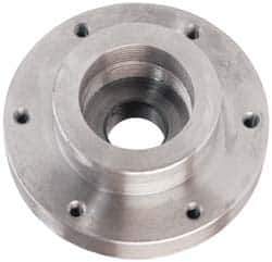 Buck Chuck Company - Adapter Back Plate for 6" Diam Self Centering Lathe Chucks - 2-3/16 - 10 Mount, 2.192" Through Hole Diam, 4.906mm ID, 6-1/2" OD, 0.947" Flange Height, Steel - Best Tool & Supply