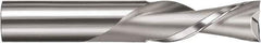 SGS - 8mm Cutting Diam x 25mm Length of Cut, 2 Flute, Downcut Spiral Router Bit - Uncoated, Right Hand Cut, Solid Carbide, 63mm OAL x 8mm Shank Diam, Square End - Best Tool & Supply