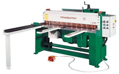 Tennsmith - 73 Inch Long Blade, Electric Power Floor Shear - 92 Inch Wide x 27 Inch Deep x 56 Inch High, 0.0787 Inch Stainless Steel Capacity, 0.1378 Inch Mild Steel Capacity, 30 Inch Back Gauge Range - Best Tool & Supply