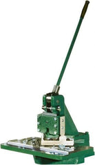 Tennsmith - 6 x 6" Notching Dimension, Metal Notcher - 1.25mm Max Mild Steel Capacity - Best Tool & Supply