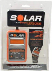 Solar - 12 Volt Digital Battery & System Tester - 100 to 1,100 CCA Range, 1-1/2' Cable - Best Tool & Supply