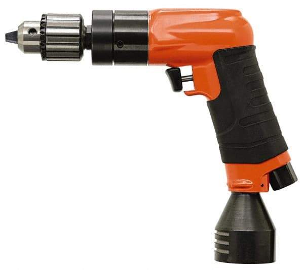 Dotco - 3/8" Keyed Chuck - Pistol Grip Handle, 3,200 RPM, 1.4 hp, 90 psi - Best Tool & Supply