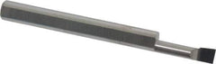 Accupro - 0.14" Min Bore Diam, 1/2" Max Bore Depth, 3/16 Shank Diam, Corner Radius Boring Bar - 0.005 to 0.008" Corner Radius, Right Hand Cut, Solid Carbide, Bright Finish - Exact Industrial Supply