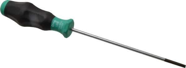 Wera - 248mm OAL Standard Slotted Screwdriver - 150mm Blade Length, Round Shank, Ergonomic Handle - Best Tool & Supply