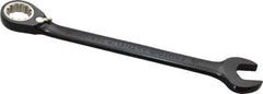 Proto - 18mm 12 Point Combination Wrench - 15° Head Angle, 9-5/16" OAL, Steel, Black Chrome Finish - Best Tool & Supply