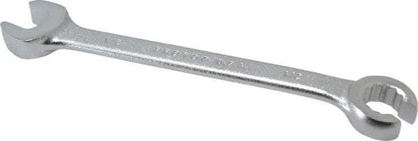 Proto - 1/2 x 1/2", Satin Finish, Combination Flare Nut Wrench - 12 Points, 6-7/16" OAL, Steel, Double End Head - Best Tool & Supply