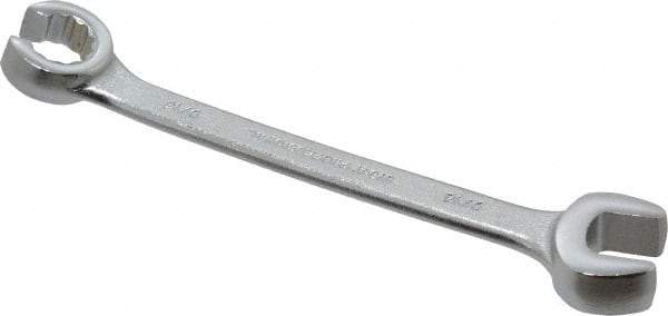 Proto - 9/16 x 9/16", Satin Finish, Combination Flare Nut Wrench - 12 Points, 6-15/16" OAL, Steel, Double End Head - Best Tool & Supply