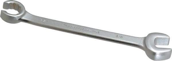 Proto - 5/8 x 5/8", Satin Finish, Combination Flare Nut Wrench - 12 Points, 7-5/8" OAL, Steel, Double End Head - Best Tool & Supply