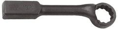 Proto - 2-7/16" 12 Point Striking Box Wrench - Single End, 3-13/16" Head Diam x 1-1/2" Head Thickness, 13-1/2" OAL, Steel, Black Finish, 60° Offset - Best Tool & Supply