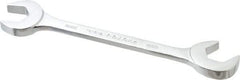 Proto - 18mm Standard Open End Wrench - 6-47/64" OAL, Double End, Chrome Finish, 15° & 60° Head Angle - Best Tool & Supply