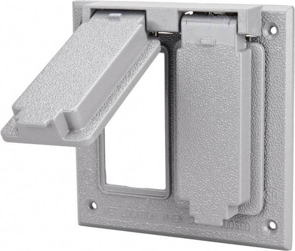 Cooper Crouse-Hinds - Electrical Outlet Box Aluminum Weatherproof Cover - Includes Gasket - Best Tool & Supply