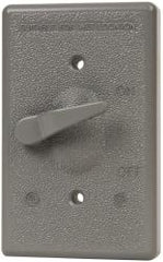 Cooper Crouse-Hinds - Electrical Outlet Box Aluminum Extended Switch Cover - Includes Gasket Stamped - Best Tool & Supply