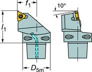 C5-266RFG-35060-22 CoroThread® 266 Coromant Capto® Toolholder - Best Tool & Supply