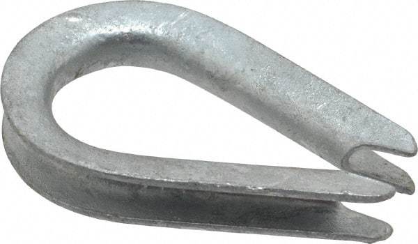 Value Collection - 1/8" Wire Rope Thimble Clip - Steel, Galvanized - Best Tool & Supply