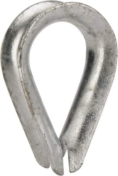 Value Collection - 1/2" Wire Rope Thimble Clip - Steel, Galvanized - Best Tool & Supply