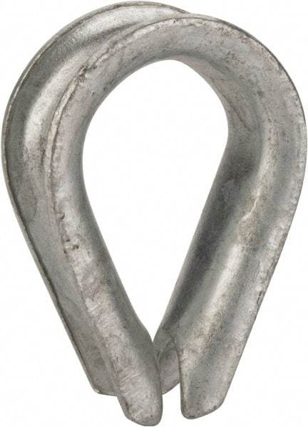 Value Collection - 3/4" Wire Rope Thimble Clip - Steel, Galvanized - Best Tool & Supply