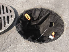 Enpac - Nonwoven Geo-Textile Catch Basin Insert - 27" to 29" Drain, Black, Use for Sediment Only - Best Tool & Supply