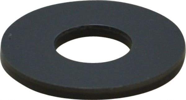 Made in USA - 1/4" Screw, Grade Gray PVC Standard Flat Washer - 0.312" ID x 3/4" OD, 0.062" Thick, Plain Finish - Best Tool & Supply