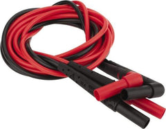 Fluke - Red/Black Electrical Test Equipment Leads - Use with Test Probes - Best Tool & Supply