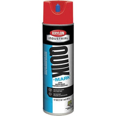 Krylon - 20 fl oz Red Marking Paint - 50 to 60 Sq Ft Coverage, Water-Based Formula - Best Tool & Supply