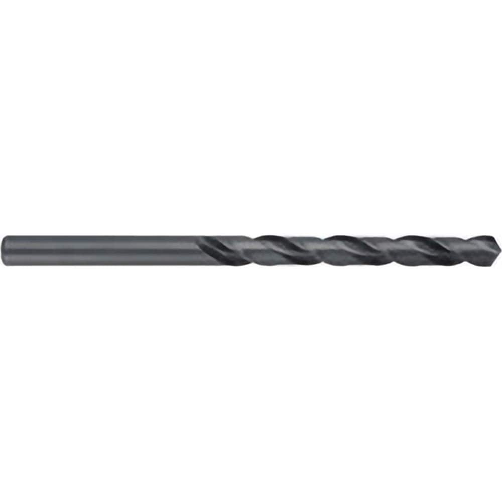 Taper Length Drill Bit: 0.6406″ Dia, 118 ° Black Oxide Finish, RH Cut, Spiral Flute, Straight Shank, Series 525