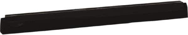 Vikan - 20" Foam Rubber Blade Squeegee Refill - Double Edge, Black, Plastic Holder - Best Tool & Supply