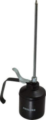 PRO-LUBE - 500 mL Capcity, 9" Long Rigid Spout, Lever-Type Oiler - Steel Pump, Steel Body, Powder Coated - Best Tool & Supply